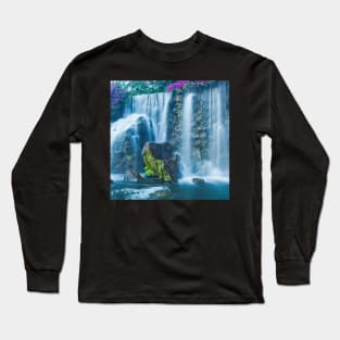 Waterfall landscape Long Sleeve T-Shirt